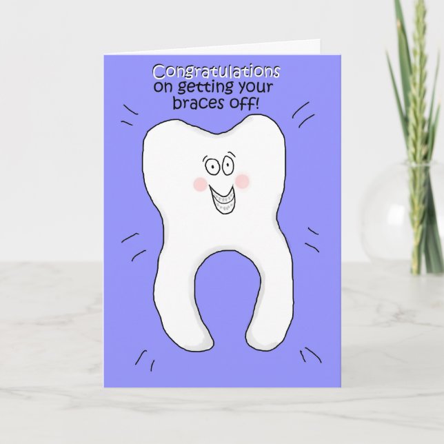 Congratulations on Getting Your Braces Off Card (Front)