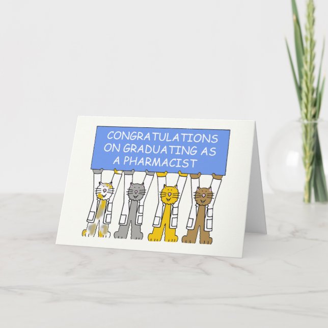 Congratulations on Graduating as a Pharmacist Card (Front)