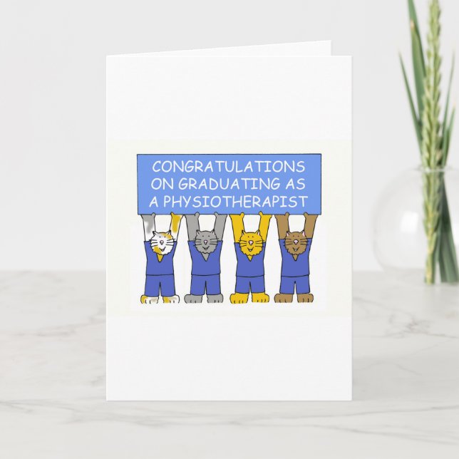 Congratulations on Graduating as a Physiotherapist Card (Front)