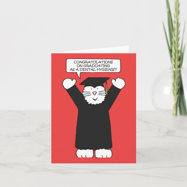 Congratulations on Graduating as Dental Hygienist Card (Front)