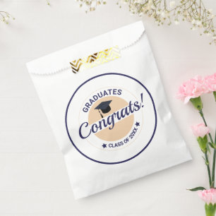 Congratulations on graduation customisable elegant favour bag