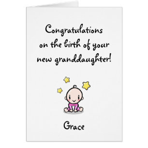 Congratulations On Granddaughter, Grandparents,