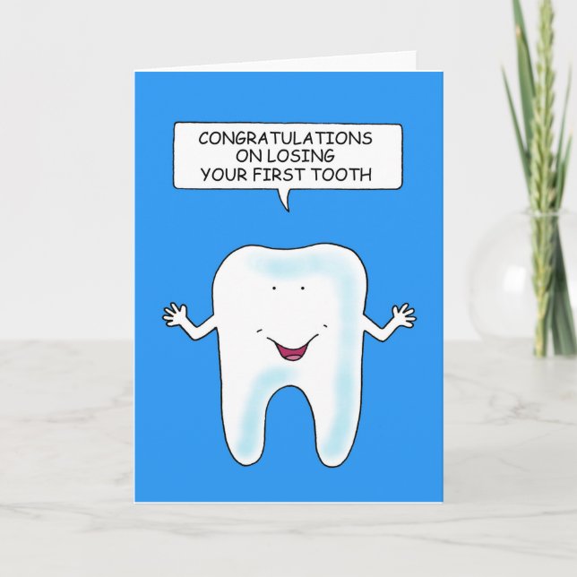 Congratulations on Losing Your First Tooth Card (Front)