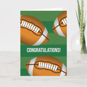 Congratulations on Making the Football Team Field Card