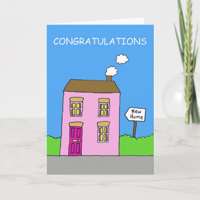 Congratulations on Moving in Together New Home Card (Front)
