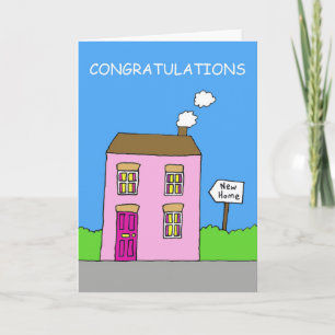 Congratulations on Moving in Together New Home Card