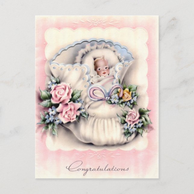 Congratulations On New Baby Postcard (Front)