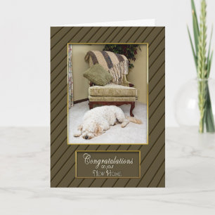 CONGRATULATIONS ON NEW HOME - WARM AND FUZZY CARD