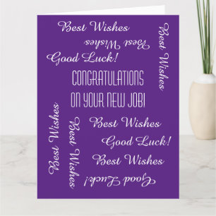 Congratulations on New Job from All of Us, JUMBO Card