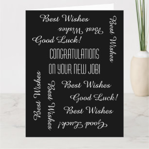 Congratulations on New Job from All of Us, JUMBO Card