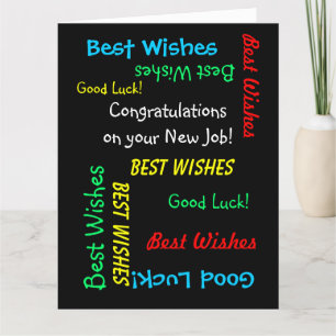 Congratulations on New Job, from All of Us, JUMBO Card