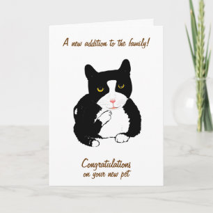 Congratulations on new pet cards, customise card
