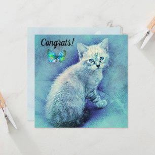 Congratulations on New Pet Cat Card