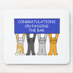 Congratulations on Passing the Bar Exam Mouse Pad