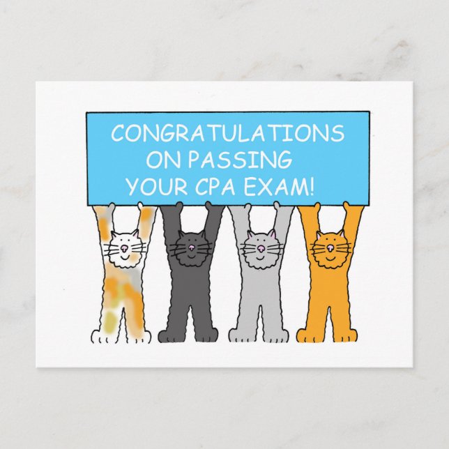 Congratulations on Passing the CPA Exam Postcard (Front)