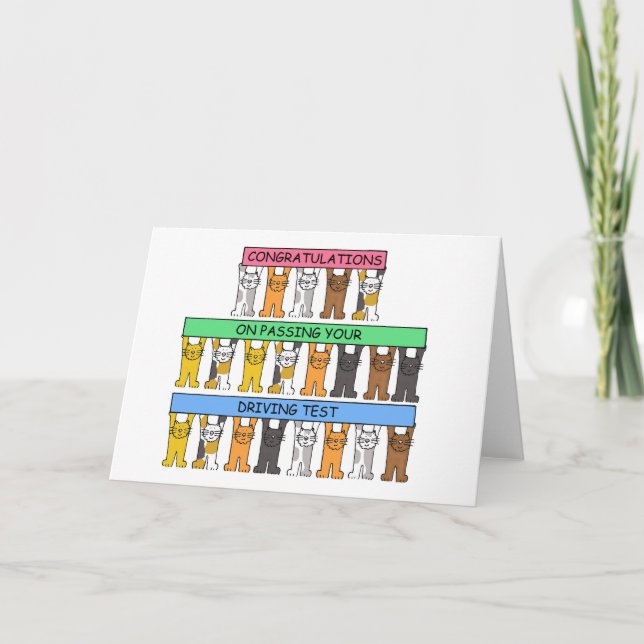 Congratulations on Passing Your Driving Test Card (Front)