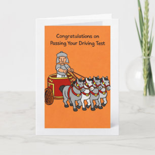 Congratulations on Passing Your Driving Test Card
