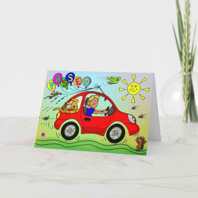 Congratulations On Passing Your Driving Test Card (Front)
