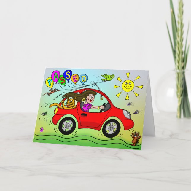 Congratulations On Passing Your Driving Test Card (Front)