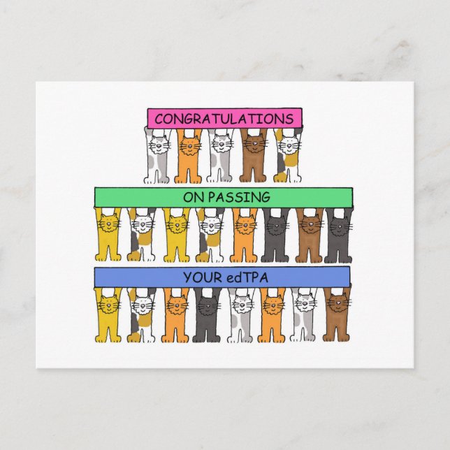 Congratulations on Passing Your edTPA Postcard (Front)