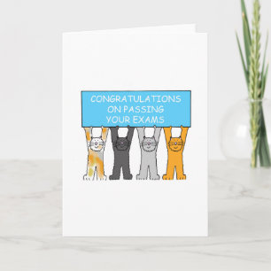 Congratulations on Passing Your Exams. Card