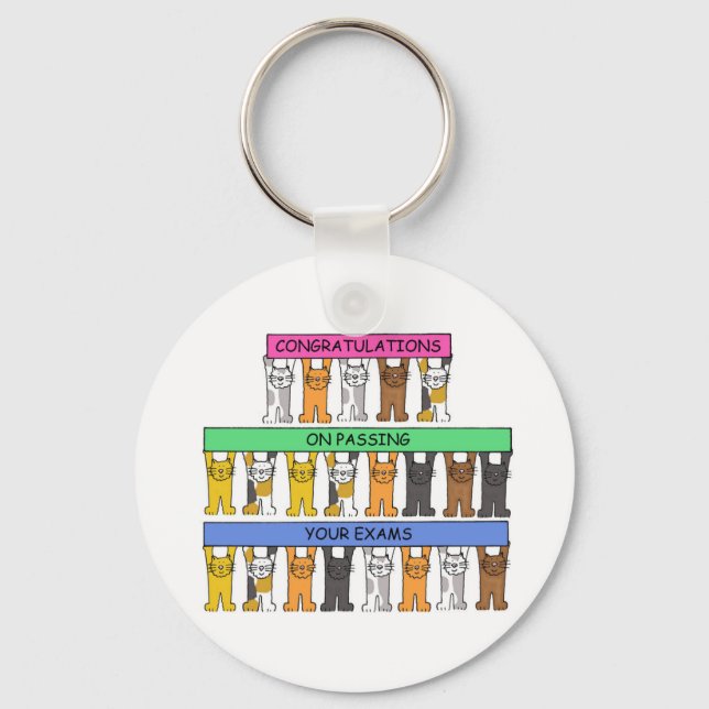 Congratulations on Passing Your Exams. Key Ring (Front)