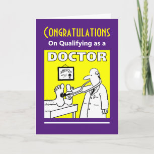 Congratulations on Qualifying Doctor Card