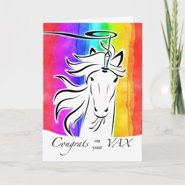 Congratulations on Receiving Covid 19 Vaccine Card (Front)