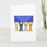 Congratulations on Receiving Your PhD Cute Cats