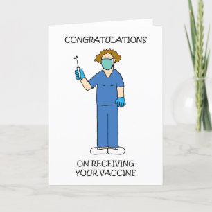 Congratulations on Receiving Your Vaccine Holiday Card