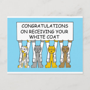 Congratulations on Receiving Your White Coat Postcard