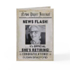 Congratulations on Retirement Newspaper For Her