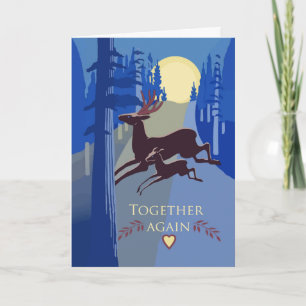 Congratulations on Reunion with Birth Father, Deer Card