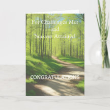 Congratulations on Success Folded Card