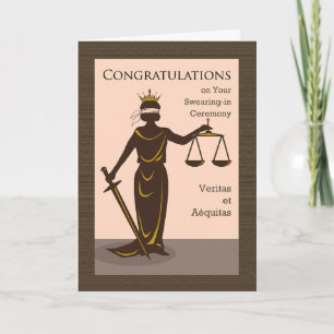Congratulations on Swearing-in Ceremony Card