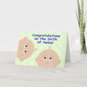 Congratulations on the Birth of Twins! Card