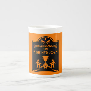 Congratulations On The New Job Bone China Mug