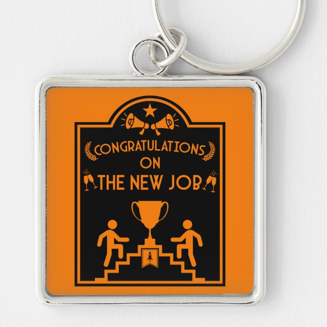 Congratulations On The New Job Key Ring (Front)