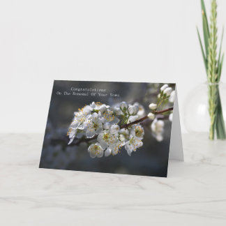 Congratulations On The Renewal Of Your Vows Card