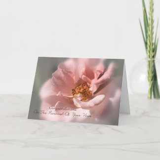 Congratulations On The Renewal Of Your Vows - Rose Card