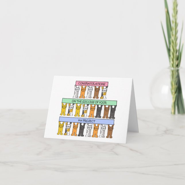 Congratulations on the Success of Your 4-H Project Card (Front)