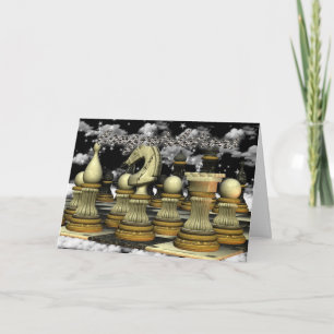 Congratulations on Winning in Chess Card