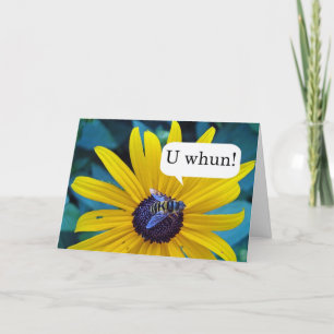 Congratulations on Winning Spelling Bee Card