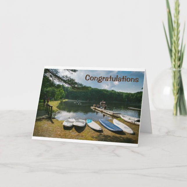 CONGRATULATIONS ON YOU NEW **LAKE HOUSE** CARD (Front)