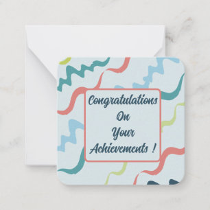 Congratulations On Your Achievements! Card