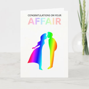"Congratulations on your affair" card