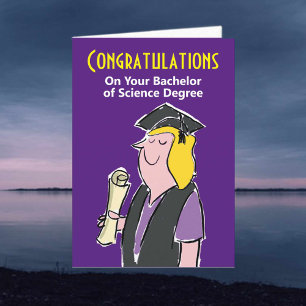 Congratulations on Your Bachelor of Science Degree Card