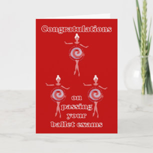 Congratulations on your ballet exams card
