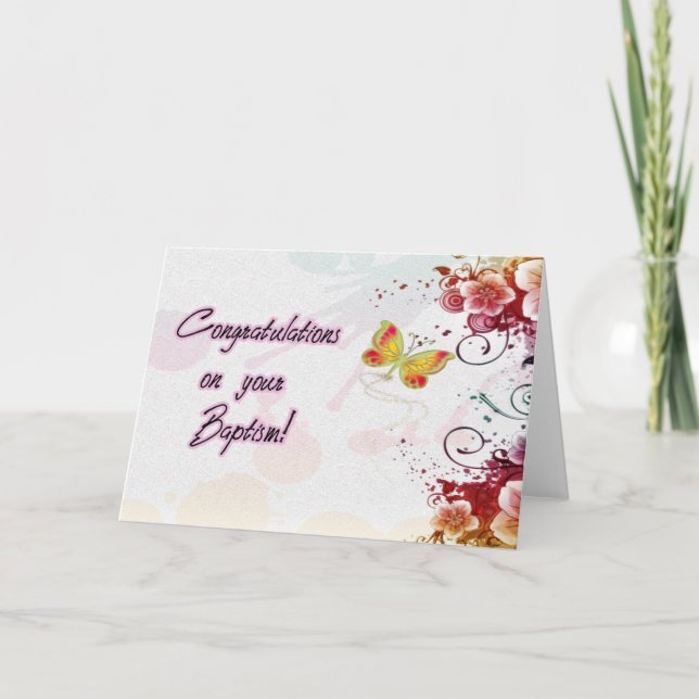 Congratulations on your Baptism! Card (Front)