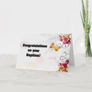 Congratulations on your Baptism! Card